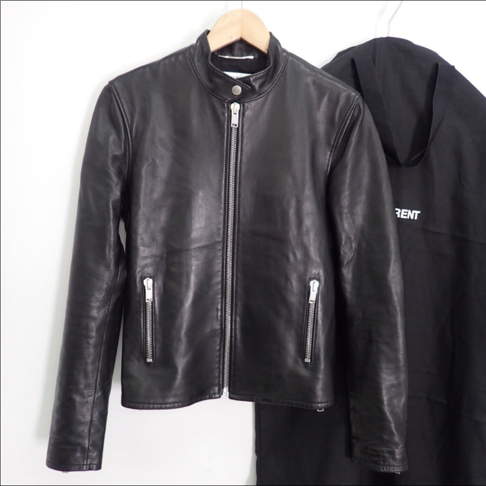 Saint Laurent Men’s Leather Jacket. Size 46